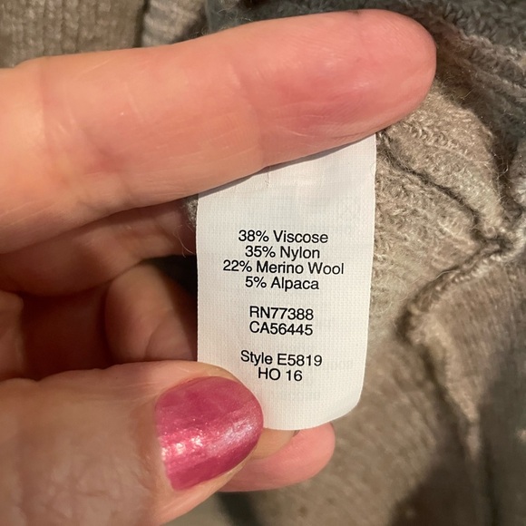 Madewell Tan Crew Neck Sweater Relaxed Fit - Picture 4 of 5